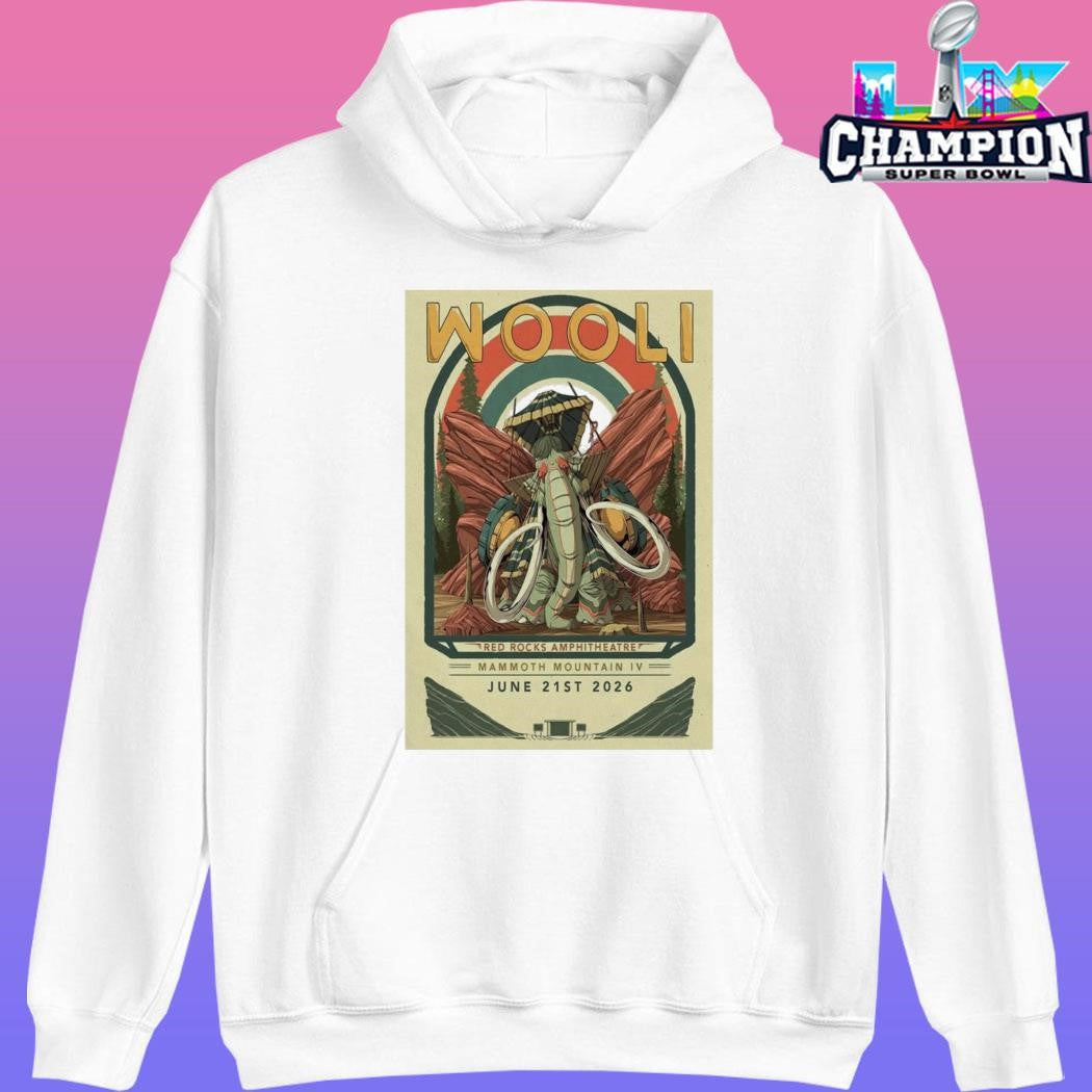 Wooli Red Rocks June 21 2026 Tour Shirt