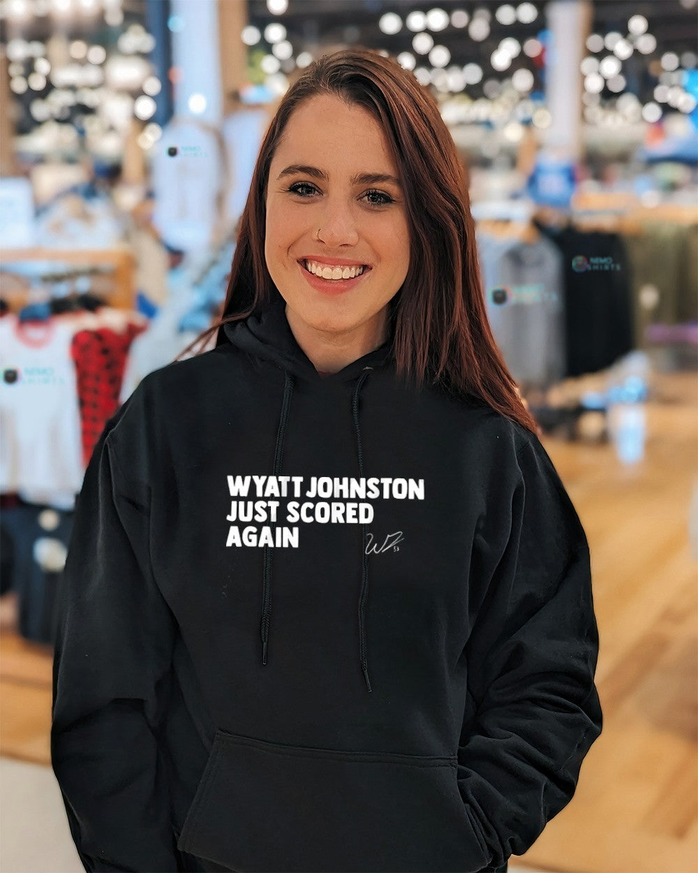 Wyatt Johnston just scored again Dallas Stars signature shirt