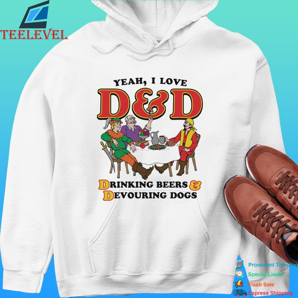 Yeah I Love D And D Drinking Beers And Devouring Dogs Shirt