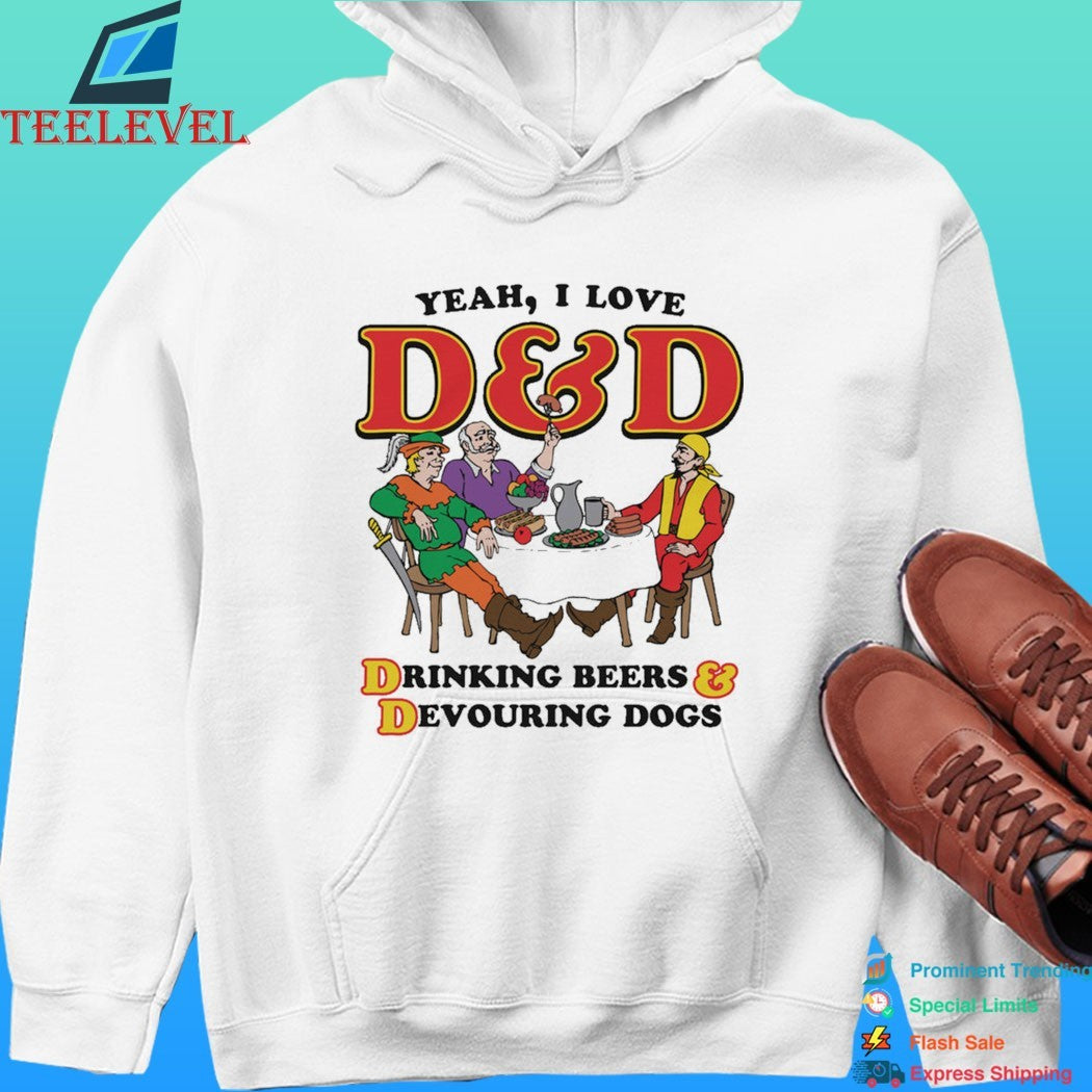 Yeah I Love D And D Drinking Beers And Devouring Dogs Shirt