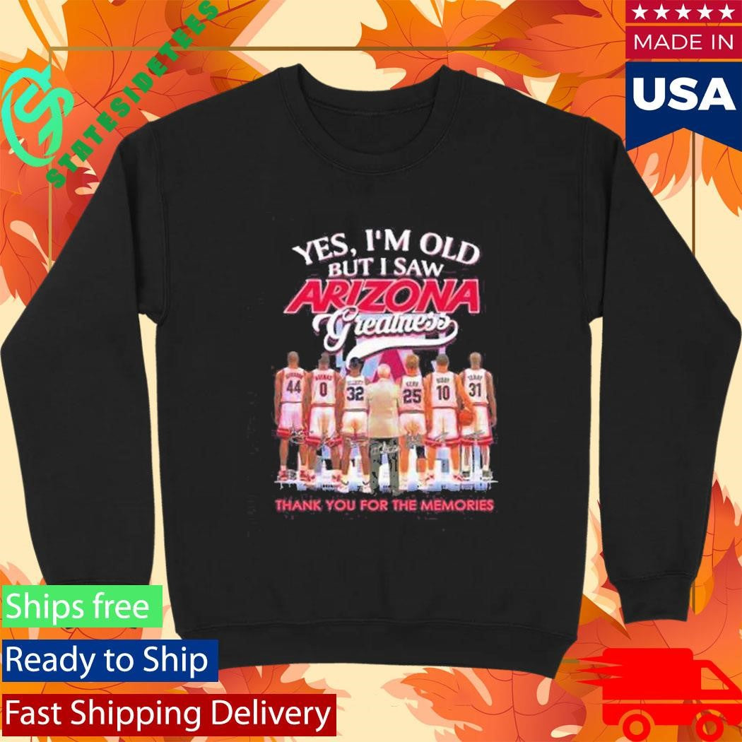 Yes I’m Old But I Saw Arizona Wildcats Greatness Players City Skyline Shirt