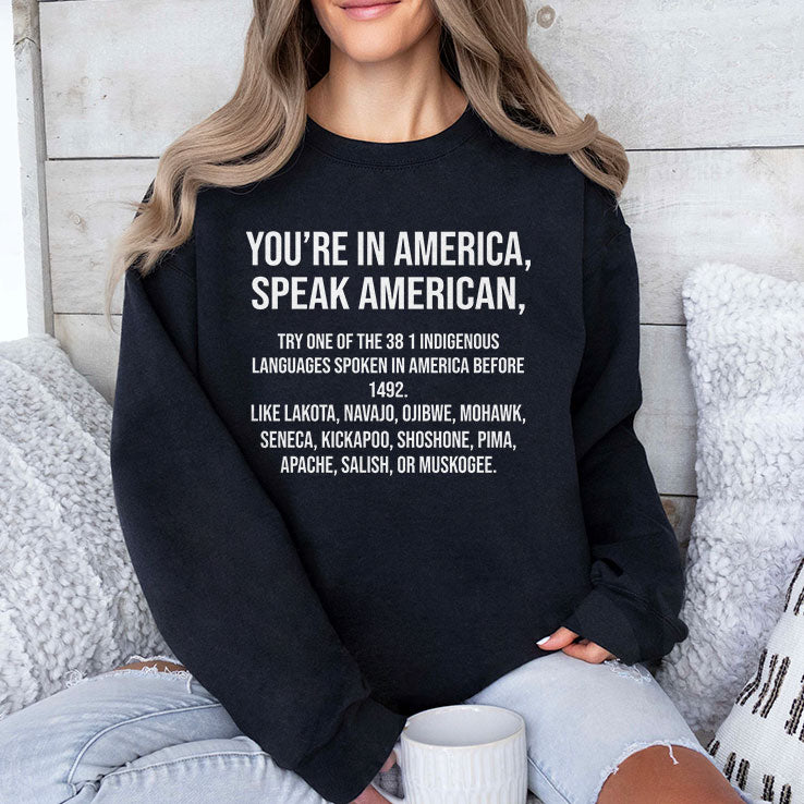 You’re In America Speak American Try One Of The 381 Indigenous Shirt