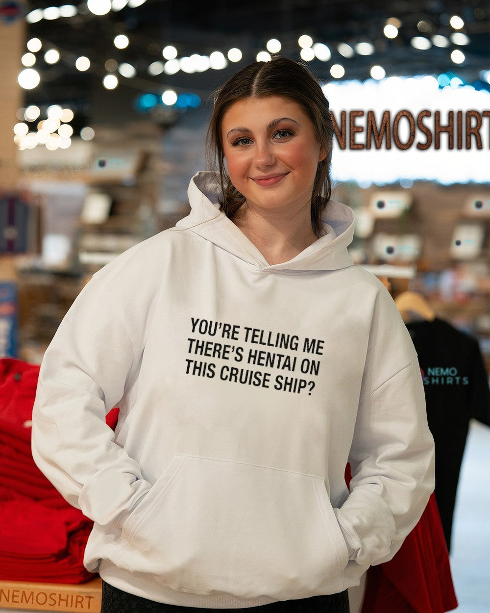 You’re Telling Me There’s Hentai On This Cruise Ship Text shirt