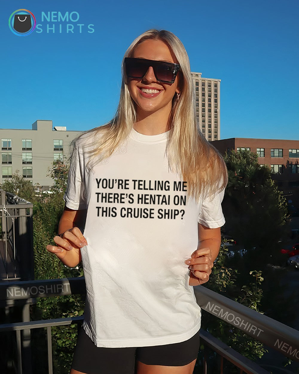 You’re Telling Me There’s Hentai On This Cruise Ship Text shirt