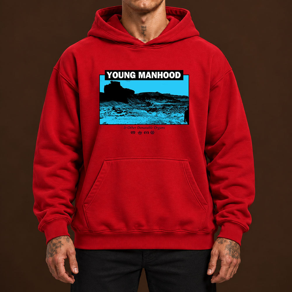 Zach Bryan Merch Tee 2026 Young Manhood Unisex Red Hoodie Shirt