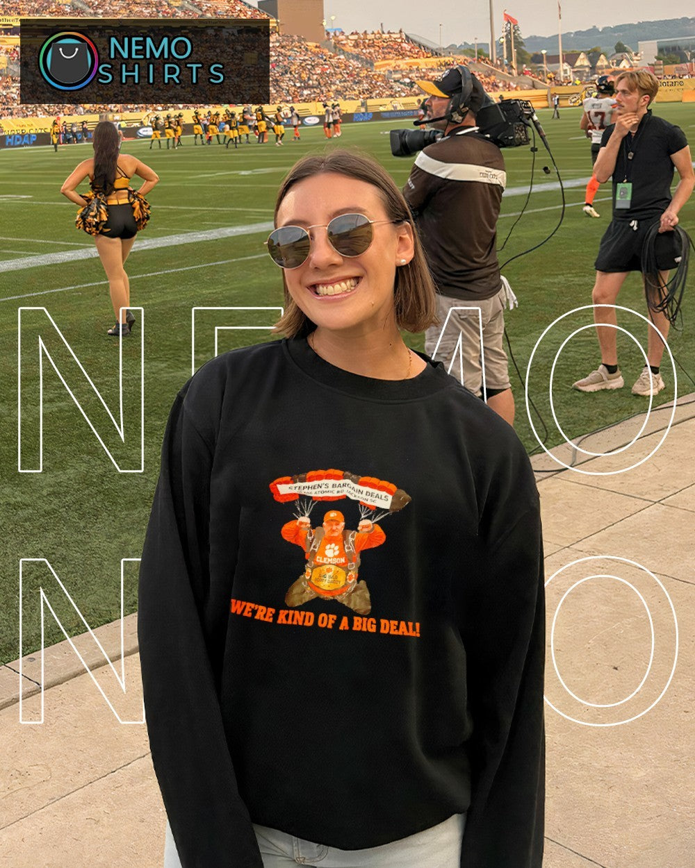 Clemson Tigers Stephen’s Bargain Deals Atomic Road in Jackson SC we’re kind of a big deal shirt