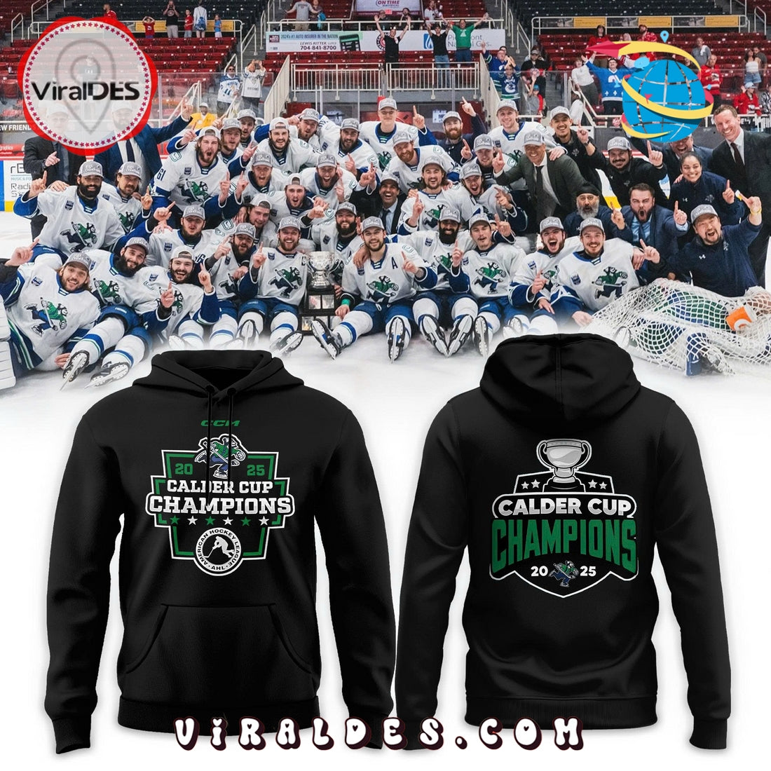 Abbotsford Canucks 2025 Calder Cup Champions Hoodie, Long Pants