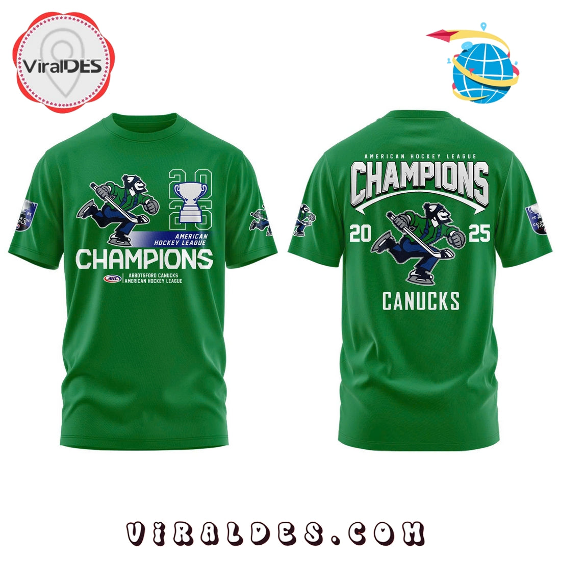 Abbotsford Canucks American Hockey Champions Hoodie