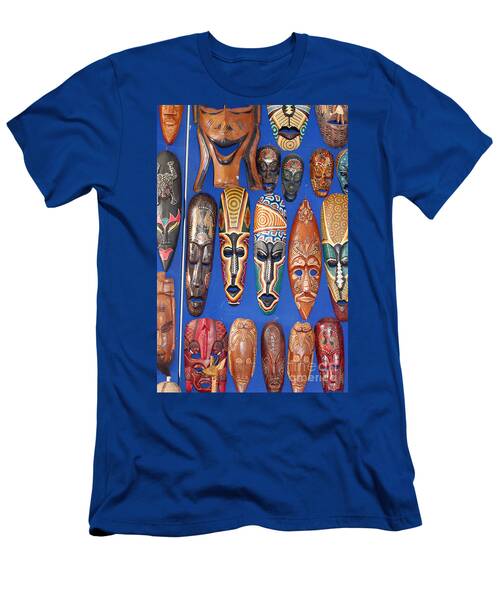 African Tribal Masks In Sidi Bou Said T-Shirt