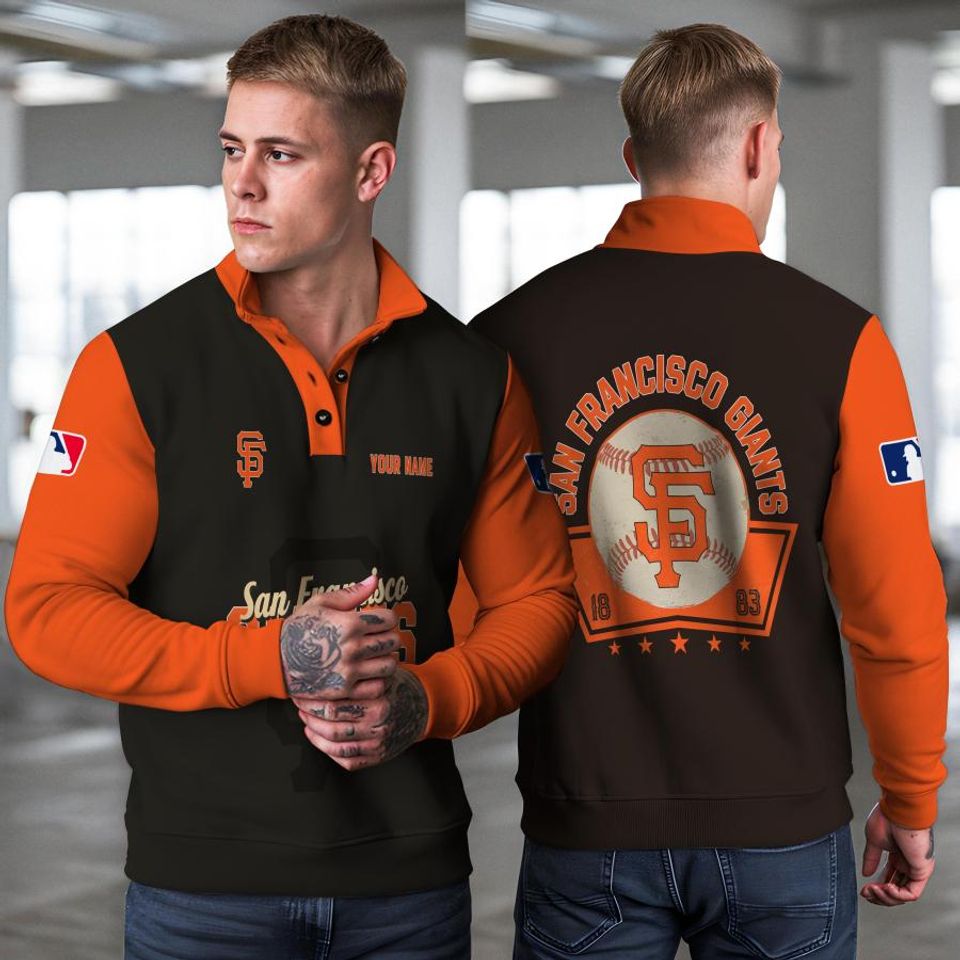 San Francisco Giants New Collection Casual Stand Collar Sweatshirt