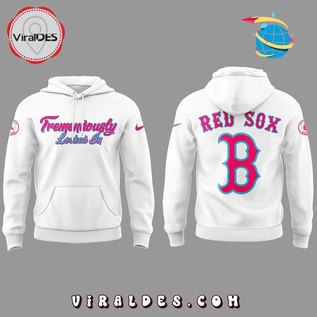 Boston Red Sox Tremendously Locked In White Hoodie
