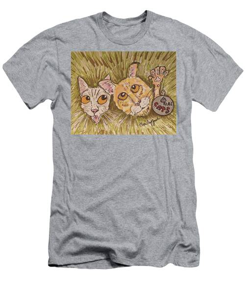 Cats Inside The Christmas Tree Messing With Ornaments T-Shirt