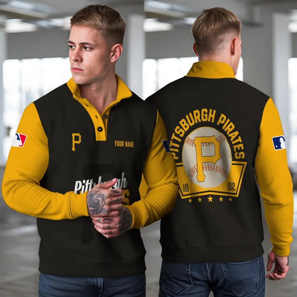 Pittsburgh Pirates New Collection Casual Stand Collar Sweatshirt