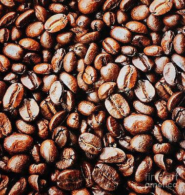 Coffee Beans Waiting For The Grind C003 Print