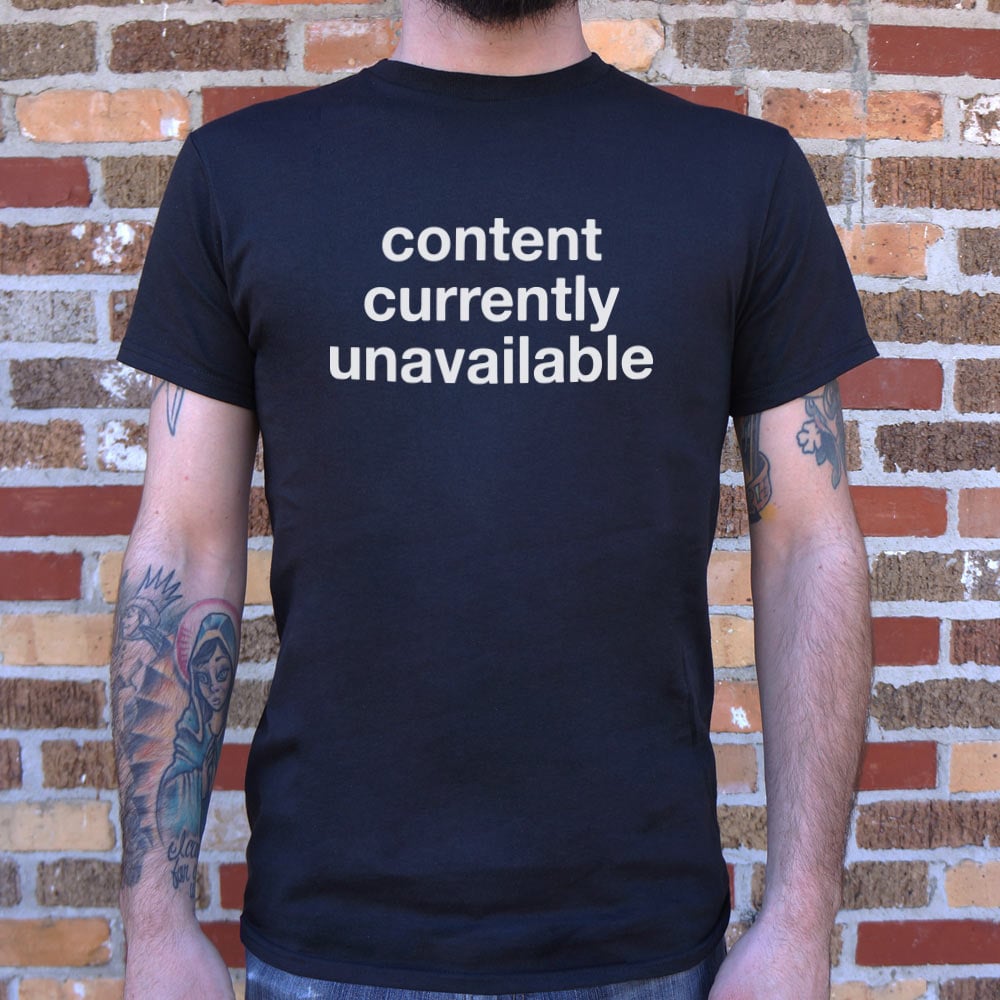 Content Currently Unavailable