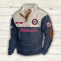 Washington Nationals Corduroy Stand Collar Sweatshirt