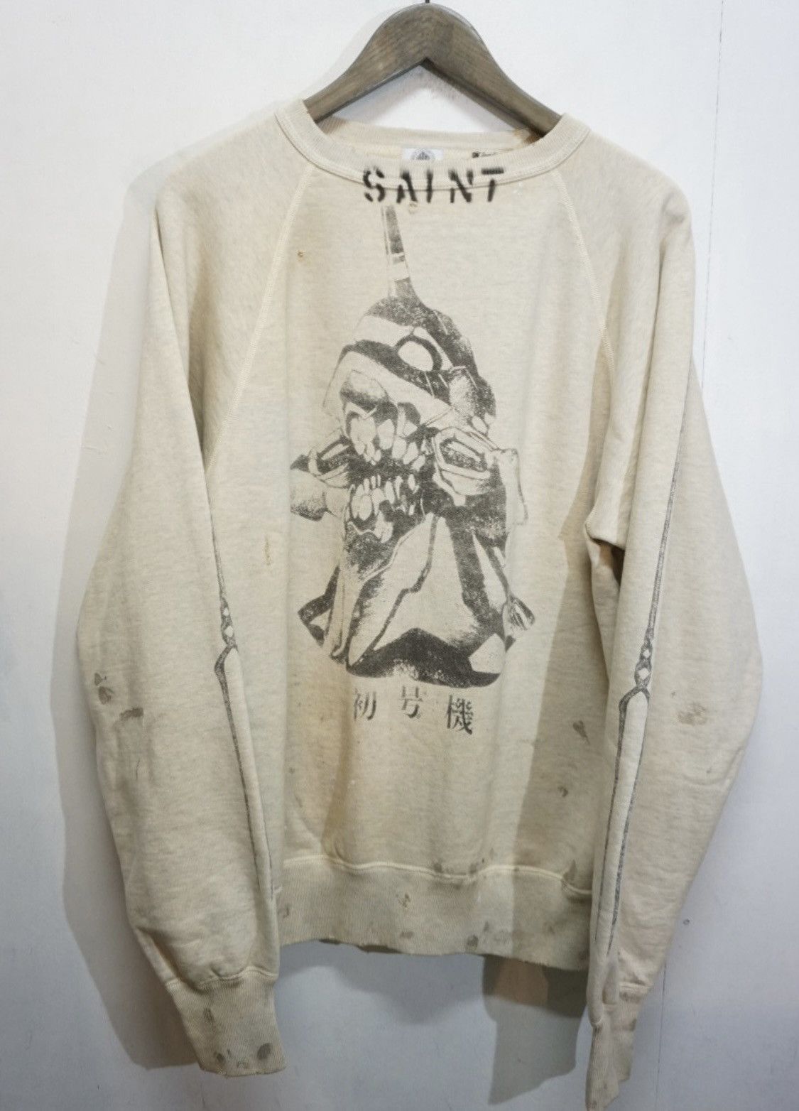 Saint Michael Vintage Saint Michael Sweat Saint Mxxxxxx Evangelion (1)
