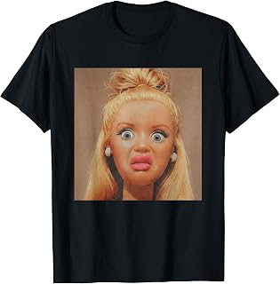 Creepy Doll Face Meme Expression Sarcastic Unisex T-shirt, Sweatshirt, Hoodie (1)