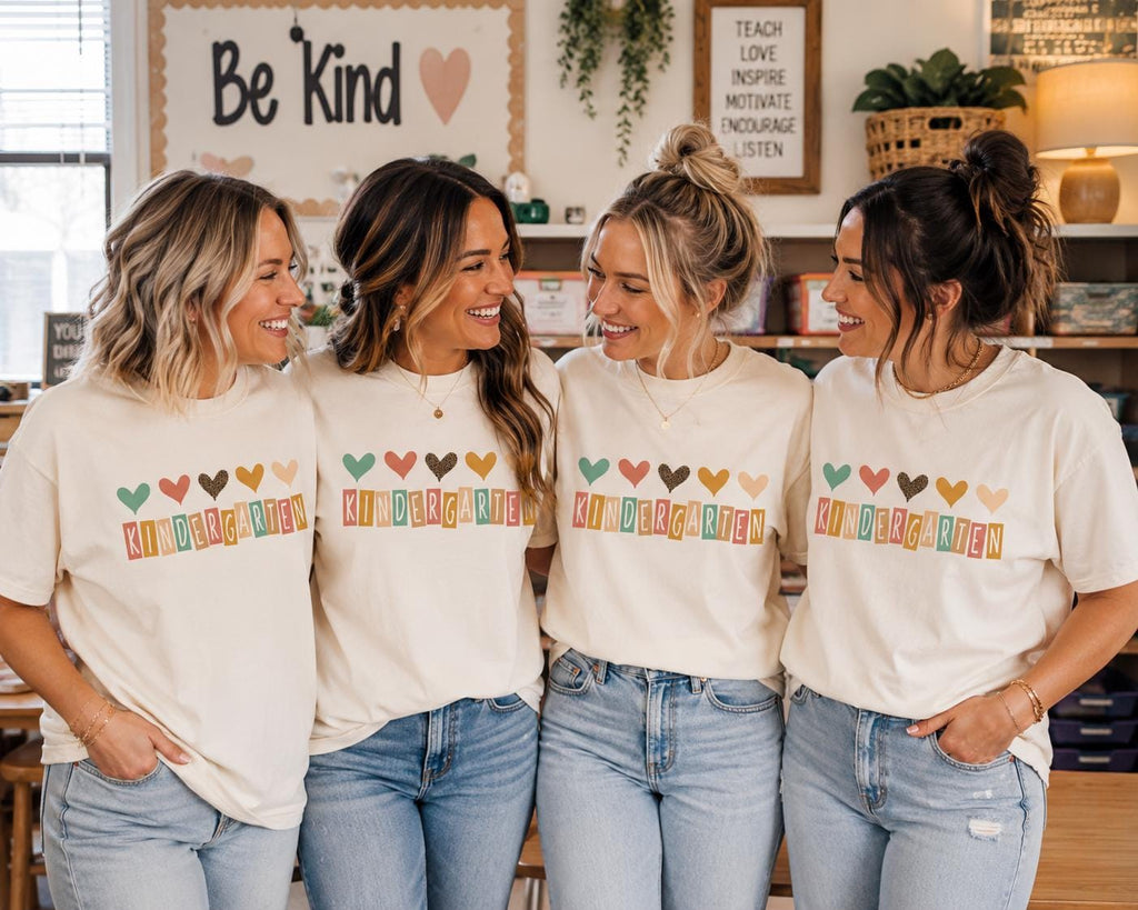 Kindergarten Teacher Comfort Colors Tees Unisex T-shirt, Sweatshirt, Hoodie (4)