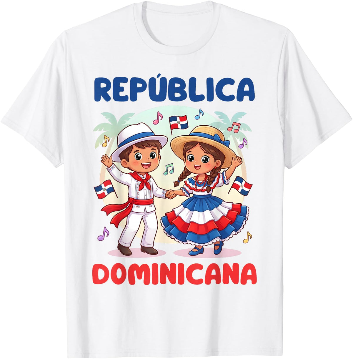 Dominican Dancing Traditional Flag Unisex T-shirt, Sweatshirt, Hoodie (1)