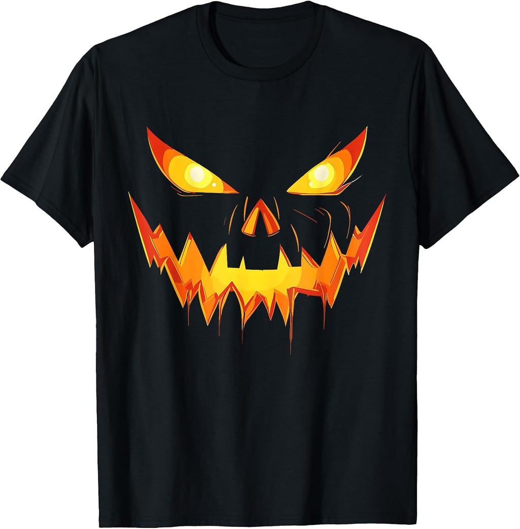 Scary Pumpkin Jack Lantern Face Halloween Unisex T-shirt, Sweatshirt, Hoodie (1)
