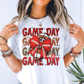Coquette Game Day Red Bow Football Unisex T-shirt, Sweatshirt, Hoodie (1)