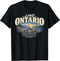 Lake Ontario Est 1615 Retro Vintage Stripe Unisex T-shirt, Sweatshirt, Hoodie (1)