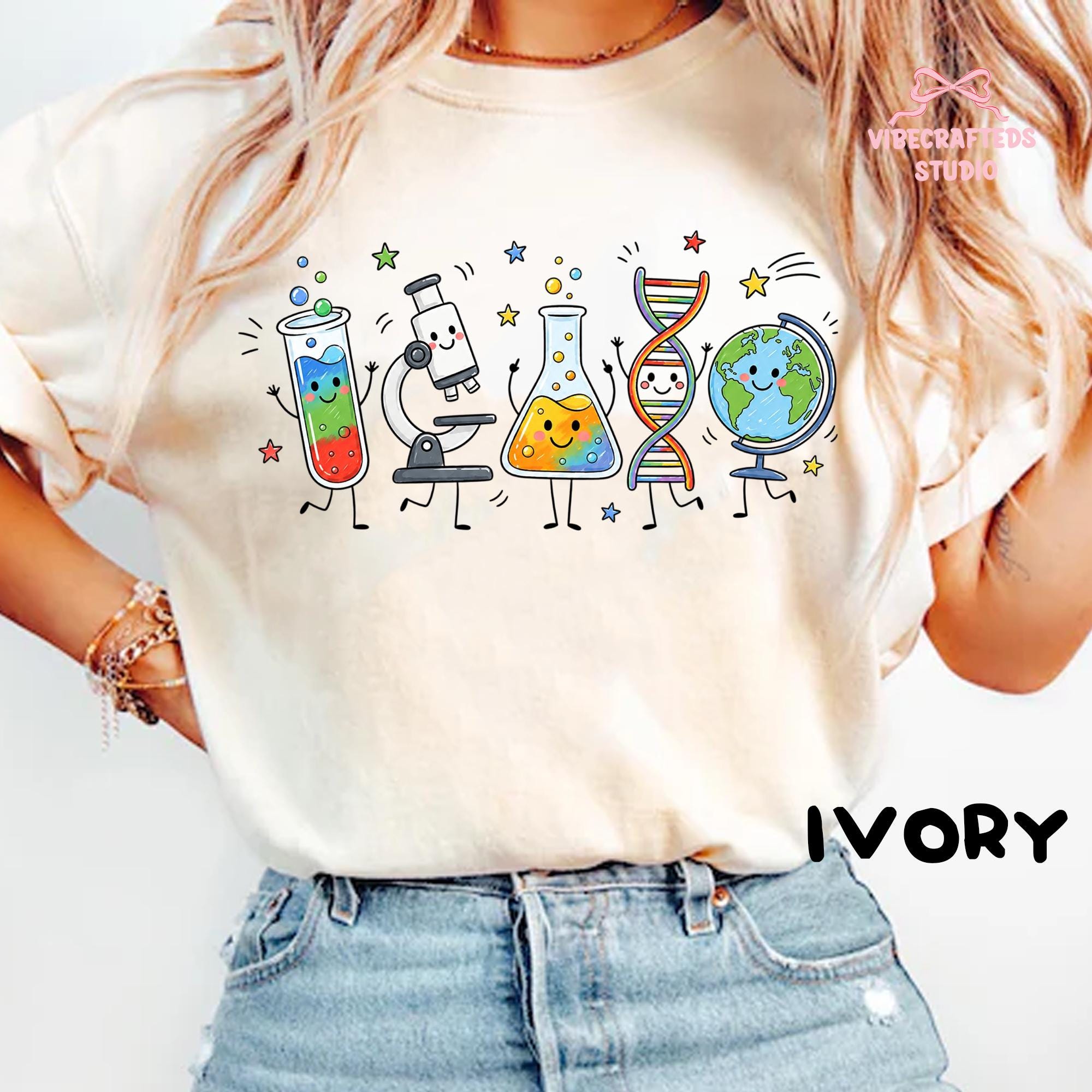 Science Supplies Comfort Colors Science Teacher Stem Biology Chemistry Tee Back School Teacher (3)