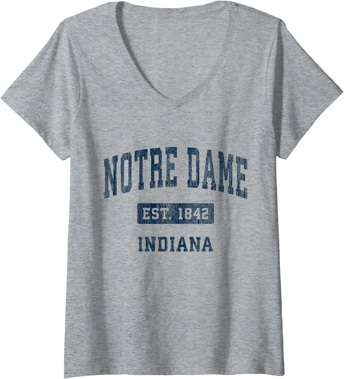 Notre Dame Indiana Vintage Navy Sports V-Neck Unisex T-shirt, Sweatshirt, Hoodie (1)