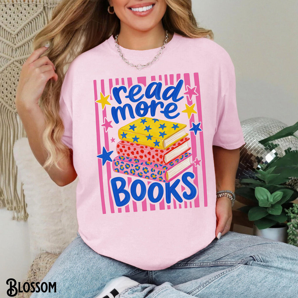 Comfort Colors Bookish Teacher Tee Read More Books Book Lover Reading Literature Language Arts Ela Literacy Librarian (4)
