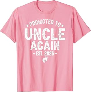 Promoted Uncle Again Est 2026 Expecting Father Unisex T-shirt, Sweatshirt, Hoodie (1)