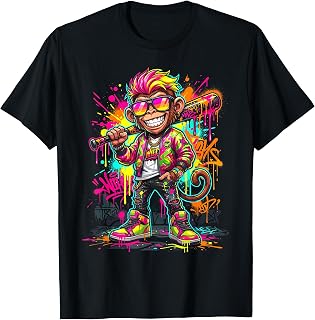 Monkey Baseball Drip Animal Party Sport Unisex T-shirt, Sweatshirt, Hoodie (1)