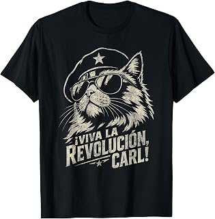 Viva La Revolucion Carl Cuban Cat Revolutionary Humor Unisex T-shirt, Sweatshirt, Hoodie (1)