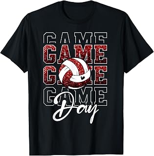 Volleyball Game Day Volleyball Mom Maroon White Unisex T-shirt, Sweatshirt, Hoodie (1)