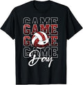 Volleyball Game Day Volleyball Mom Maroon White Unisex T-shirt, Sweatshirt, Hoodie (1)