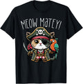 Pirate Cat Meow Matey Kitten Kitty Unisex T-shirt, Sweatshirt, Hoodie (1)
