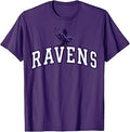 Ravens Collegiate Varsity Mascot Purple Raven Logo Unisex T-shirt, Sweatshirt, Hoodie (1)