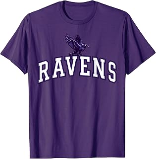 Ravens Collegiate Varsity Mascot Purple Raven Logo Unisex T-shirt, Sweatshirt, Hoodie (1)