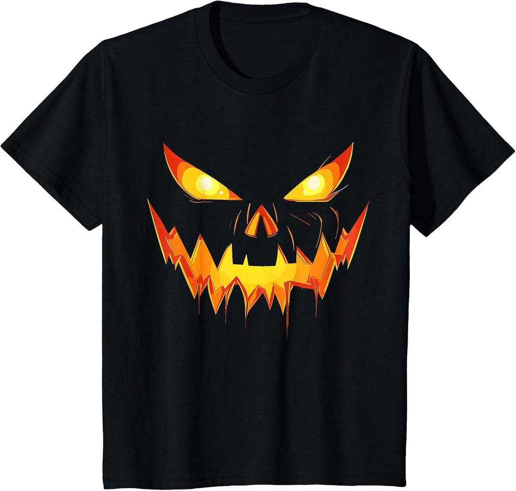 Scary Pumpkin Jack Lantern Face Halloween Unisex T-shirt, Sweatshirt, Hoodie (1)