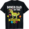 Bonus Dad Birthday Boy Dinosaur T-Rex Matching Family Unisex T-shirt, Sweatshirt, Hoodie (1)