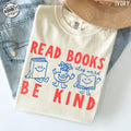 Comfort Colors Read Books Kind Stay Weird Retro Doodle Tee (1)