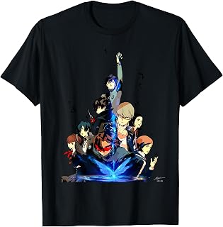 Persona 30th Anniversary Key Art White Logo Atlus Unisex T-shirt, Sweatshirt, Hoodie (1)