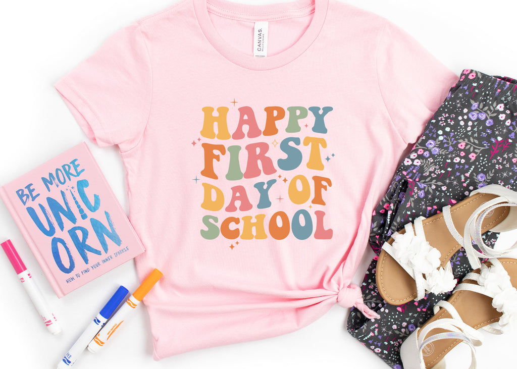 Happy First Day School Teacher Kindergarten Teacher Back School (3)