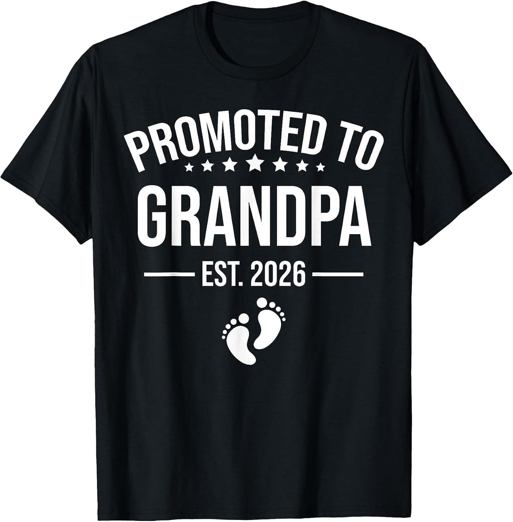1st Time Grandpa Est 2026 First Grandpa 2026 Unisex T-shirt, Sweatshirt, Hoodie (1)