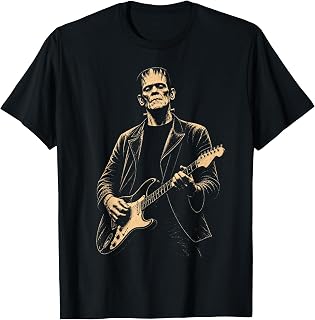 Vintage Frankenstein Playing Guitar Halloween Frankenstein (1)