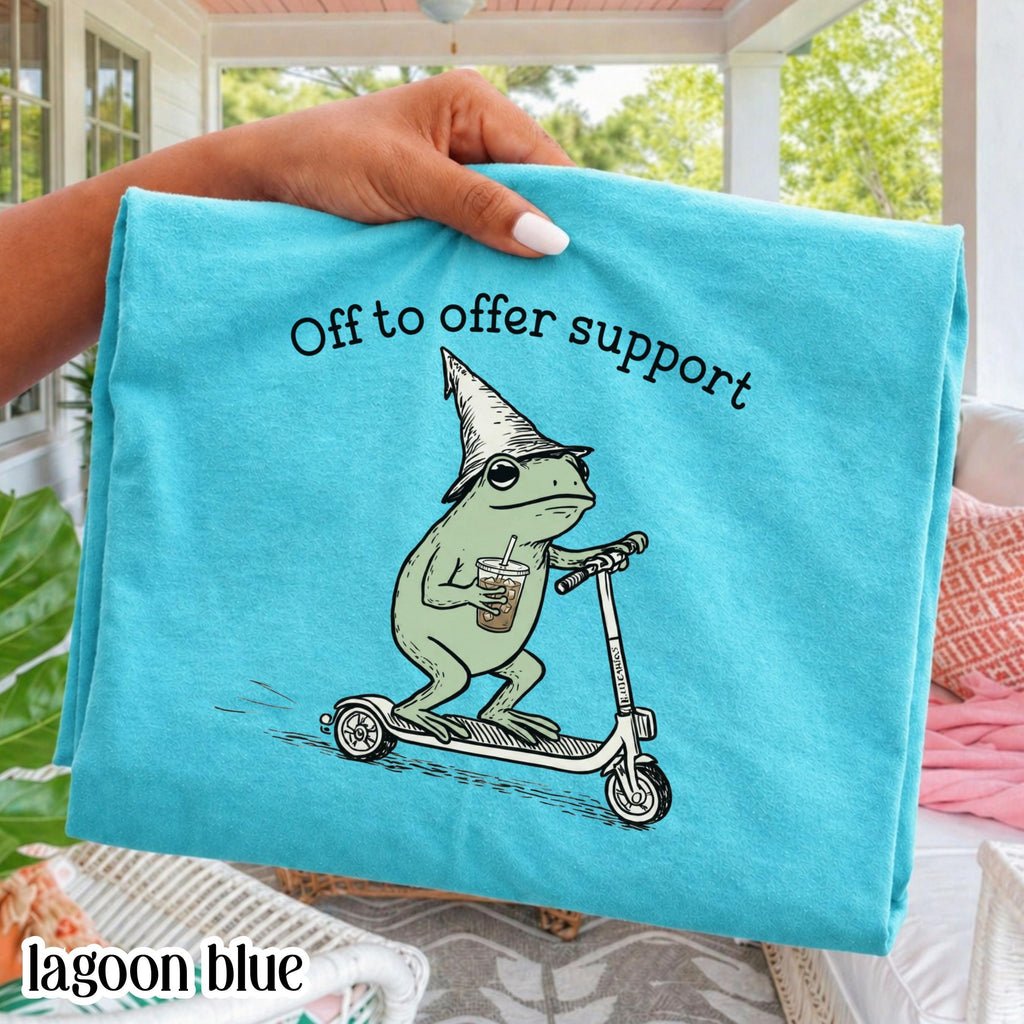 Comfort Colors Support Staff Paraprofessional Back School Silly Nurse Frog Iced Coffee Tee Elementary School Assistant (4)