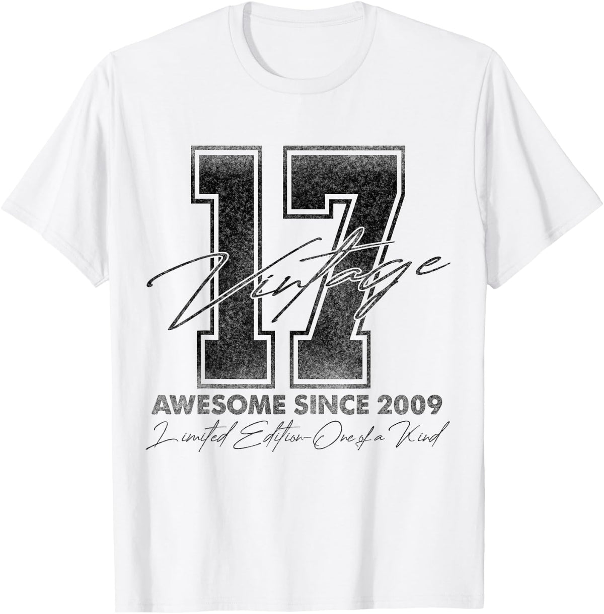 17 Year Old Vintage 2009 Limited Edition 17th Birthday Unisex T-shirt, Sweatshirt, Hoodie (1)