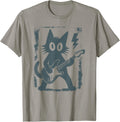 Punk Cat Guitar Rock Kitten Kitty Grunge Y2k Unisex T-shirt, Sweatshirt, Hoodie (1)