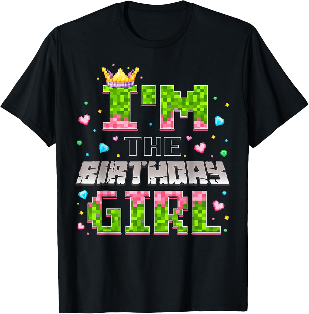 I'M Birthday Girl Game Pixel Number Unisex T-shirt, Sweatshirt, Hoodie (1)