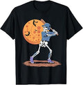 Baseball Skeleton Halloween Player Catcher Pitcher Unisex T-shirt, Sweatshirt, Hoodie (1)